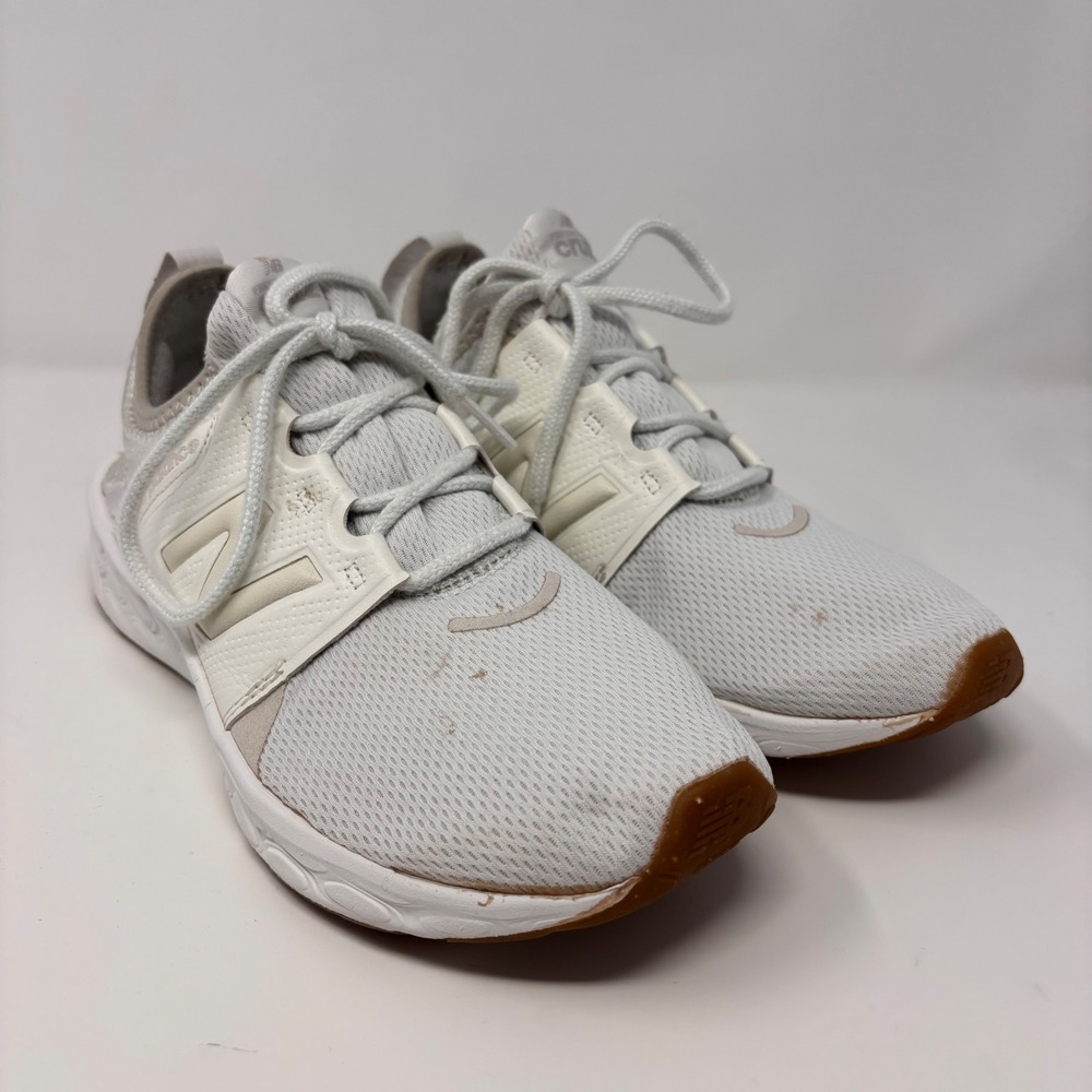 New Balance Fresh Foam Cruz Women's Size 10 White Running Shoes No‎ Insoles